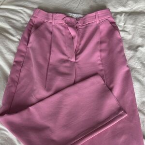 Abercrombie & Fitch Pink High-Rise Trousers